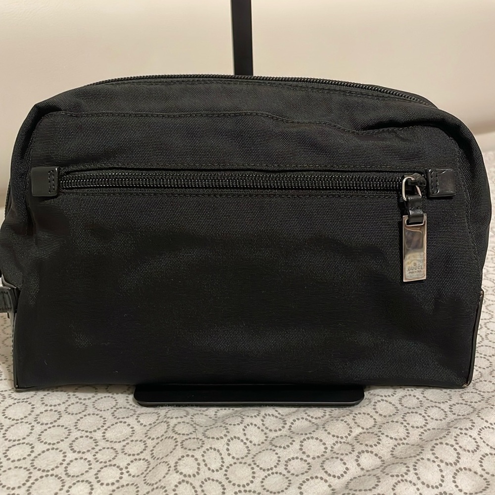 Gucci Canvas Pouch Bag with Handle